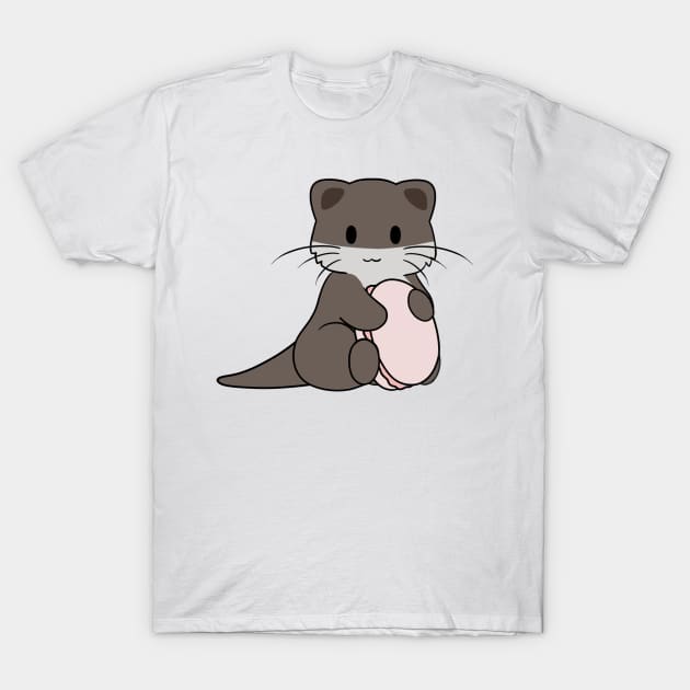 Otter Pink Macaron 2 T-Shirt by BiscuitSnack